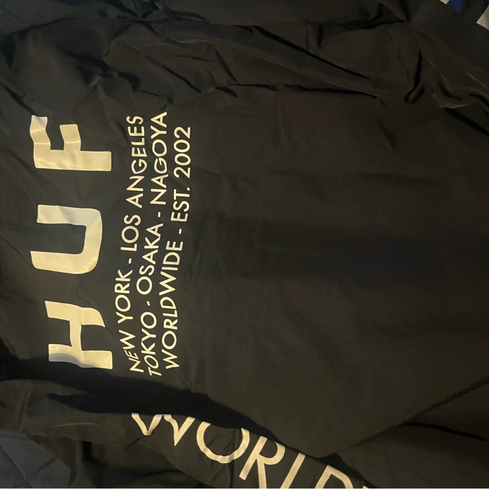 HUF Black Windbreaker